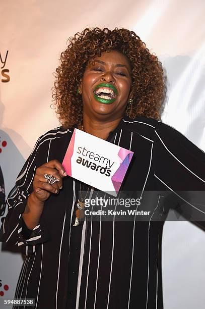 Host GloZell Green attends The 6th Annual Streamy Awards nominations event hosted by GloZell Green at 41 Ocean Club on August 24, 2016 in Santa...