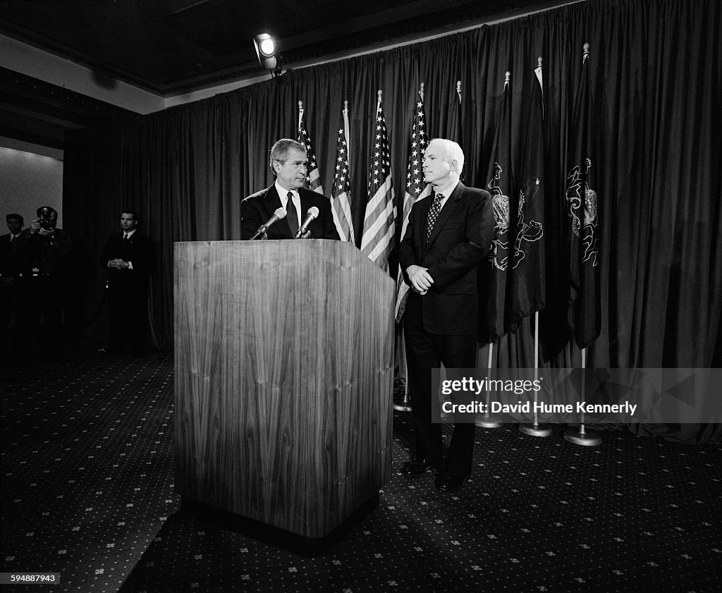 George W. Bush and John McCain