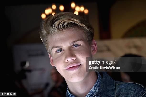 Internet personality Aidan Alexander attends The 6th Annual Streamy Awards nominations event hosted by GloZell Green at 41 Ocean Club on August 24,...