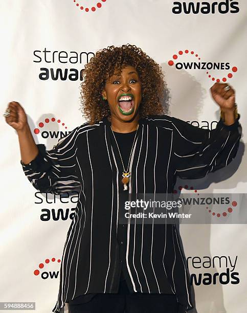 Host GloZell Green attends The 6th Annual Streamy Awards nominations event hosted by GloZell Green at 41 Ocean Club on August 24, 2016 in Santa...