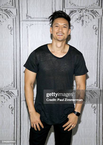 Harry Shum, Jr. Attends AOL Build presents to discuss "Single By 30" A Romantic Comedy Show at AOL HQ on August 24, 2016 in New York City.