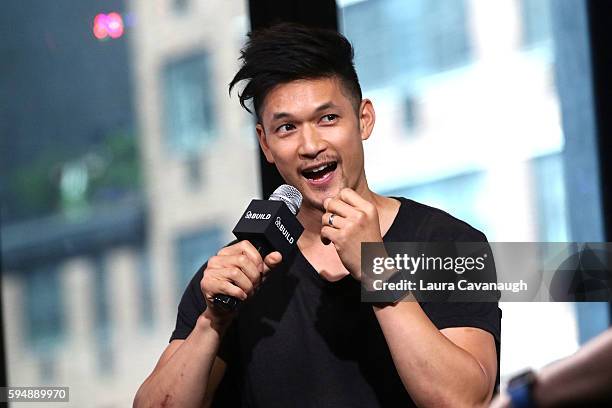 Harry Shum Jr. Attends AOL Build Presents to discuss "Single By 30" A Romantic Comedy Show at AOL HQ on August 24, 2016 in New York City.