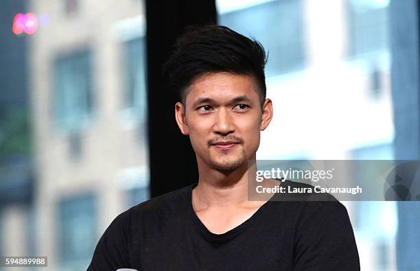 Harry Shum Jr. Attends AOL Build Presents to discuss "Single By 30" A Romantic Comedy Show at AOL HQ on August 24, 2016 in New York City.