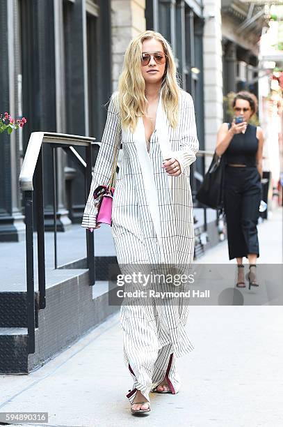 Singer Rita Ora is seen walking in Soho on August 24, 2016 in New York City.