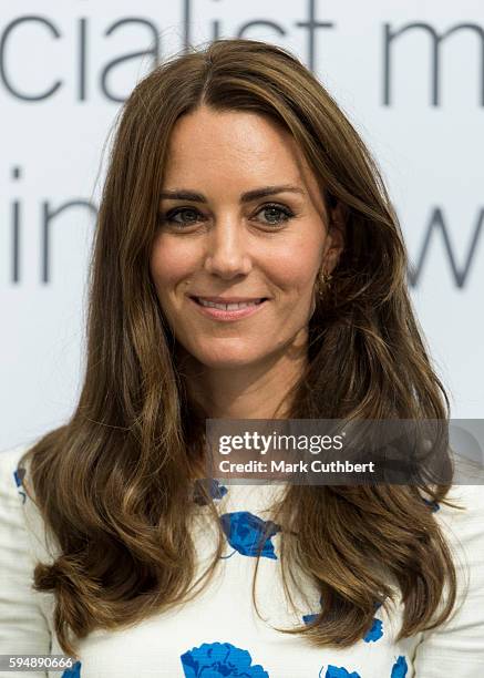 Catherine, Duchess of Cambridge visits Hayward Taylor on August 24, 2016 in Luton, England.