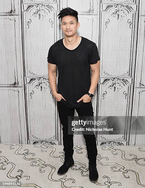 Actor Harry Shum Jr. Attends AOL Build Presents Discussion with Harry Shum Jr about "Single By 30" A Romantic Comedy Show at AOL HQ on August 24,...