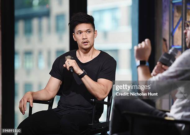 Actor Harry Shum Jr. Attends AOL Build Presents Discussion with Harry Shum Jr about "Single By 30" A Romantic Comedy Show at AOL HQ on August 24,...