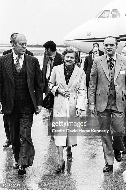 Former President Gerald Forld and First Lady Betty Ford during a personal trip to Ireland, circa 1979.