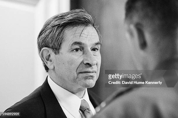 Deputy Secretary of Defense Paul Wolfowitz at the Pentagon, September 5, 2002 in Washington, DC.