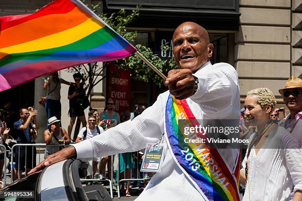 New York City 44th Gay Pride Parade on June 30, 2013 in New York City. Singer,activist Harry Belafonte was one of the Grand Marshals. This year's...