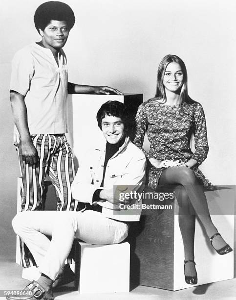 Key Feature: Right to Left: Peggy Lipton; Michael Cole and Clarence Williams, III; costars of the Mod Squad TV series.