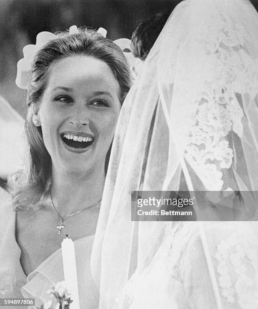 Oscar Nominee. Actress Meryl Streep is a member of a wedding party in this scene in the movie, The Deer Hunter, a Universal release. Miss Streep has...