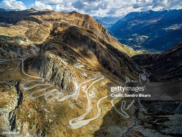 Tremola road aerial view