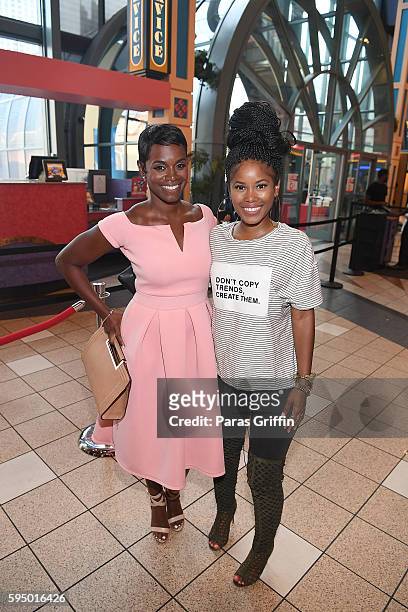 Rashan Ali and Jasmine Burke attends "#DigitalLivesMatter" Atlanta screening at Regal Atlantic Station on August 24, 2016 in Atlanta, Georgia.