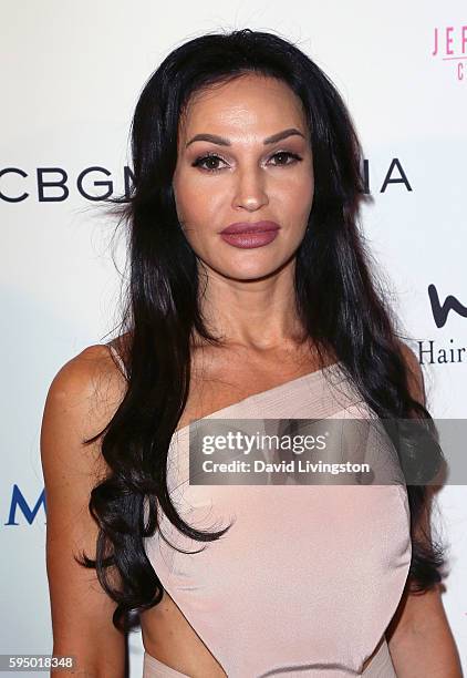 Actress Jolene Blalock attends the Make-A-Wish Greater Los Angeles Fashion Fundraiser at Taglyan Cultural Complex on August 24, 2016 in Hollywood,...