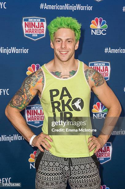 Competitor Jamie Rahn attends the screening event of NBC's 'American Ninja Warrior' in celebration of the show's first Emmy Award nomination at...