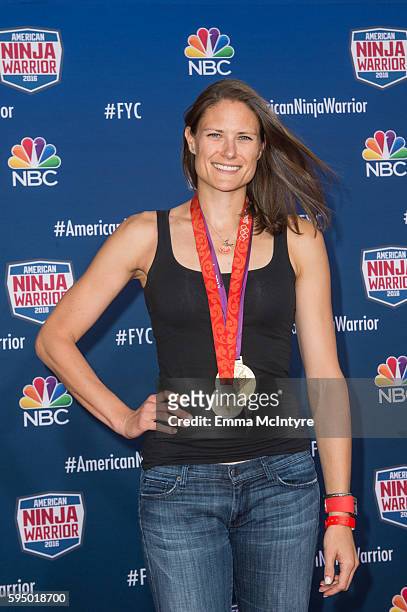 Athlete Susan Francia attends the screening event of NBC's 'American Ninja Warrior' in celebration of the show's first Emmy Award nomination at...