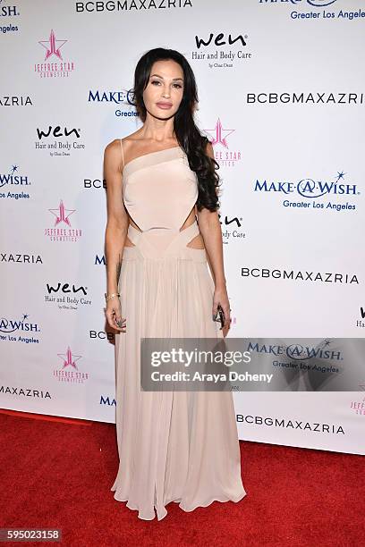 Jolene Blalock attends the Inaugural Fashion Show Benefiting Make-A-Wish with BCBGMAXAZRIA and Celebrity Host Brad Goreski at The Taglyan Complex on...
