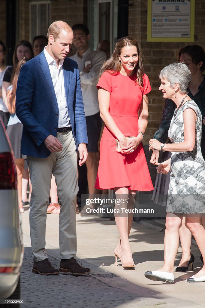 The Duke & Duchess Of Cambridge Visit YoungMinds Mental Health Charity Helpline