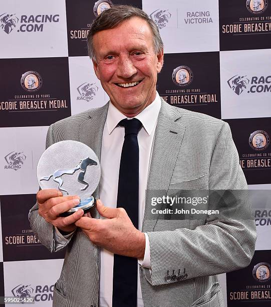 Rick Jamieson from Gigai Farm after winning the Ferntree Gully Nissan TBV Leading Victorian Breeder Award at the Victorian Thoroughbred Racing Awards...