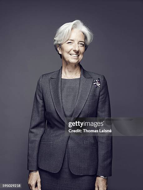 Politician Christine Lagarde is photographed for Self Assignment on June 10, 2010 in Paris, France.