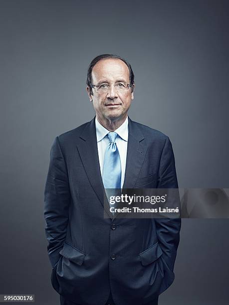 French president Francois Hollande is photographed for Self Assignment on August 17, 2011 in Paris, France.