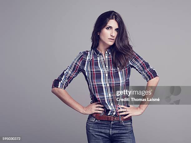 Actress Geraldine Nakache is photographed for Self Assignment on October 9, 2012 in Paris, France.