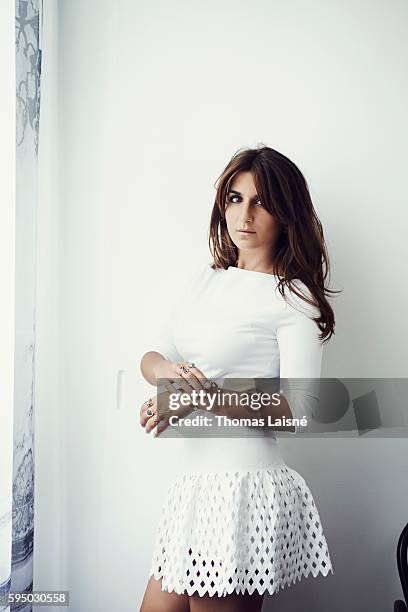 Actress Geraldine Nakache is photographed for Self Assignment on October 9, 2012 in Paris, France.