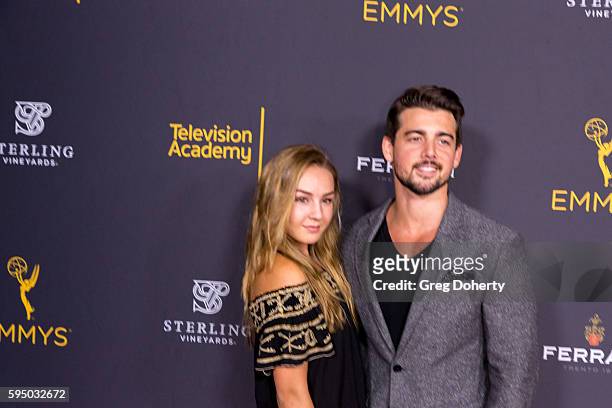 Actors Lexi Ainsworth and John Deluca arrive at Saban Media Center on August 24, 2016 in North Hollywood, California.