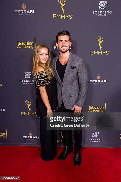 Actors Lexi Ainsworth and John Deluca arrive at Saban Media Center on August 24, 2016 in North Hollywood, California.