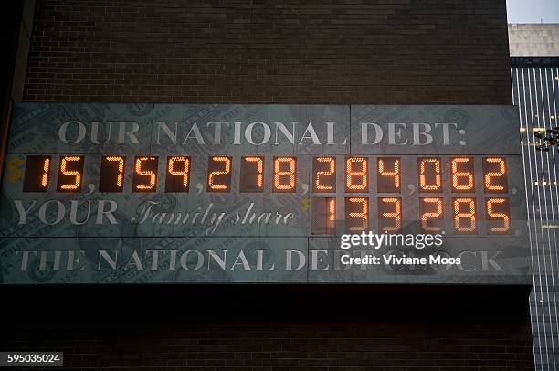 Our National Debt dollar amount, Your family share dollar amount, the National Debt Clock keeping count on the continual mounting dollars, posted on...