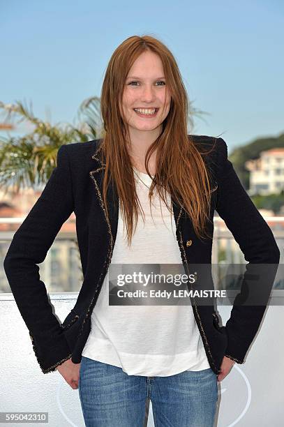 Ana Girardot at the photo call for ?Lights Out? during the 63rd Cannes International Film Festival.