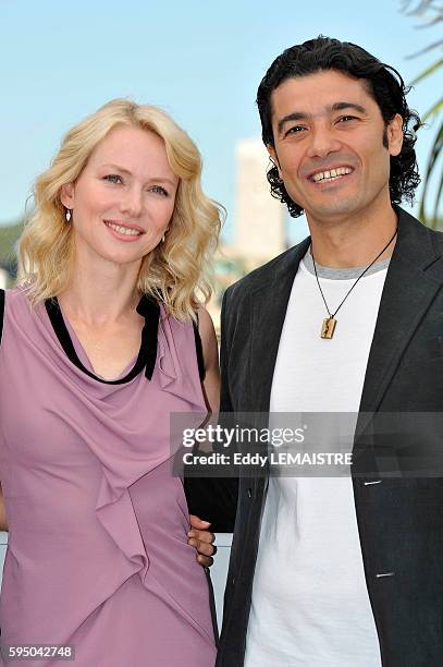 Naomi Watts and Khaled Nabawy at the photo call for ?Fair Game? during the 63rd Cannes International Film Festival.