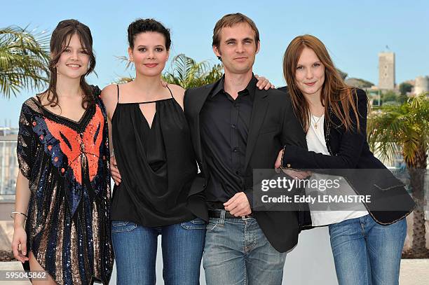 Audrey Bastien, Selma El Moussi, Fabrice Gobert and Ana Girardot at the photo call for ?Lights Out? during the 63rd Cannes International Film...