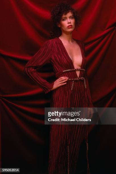 Dutch actress, model and singer Sylvia Kristel.