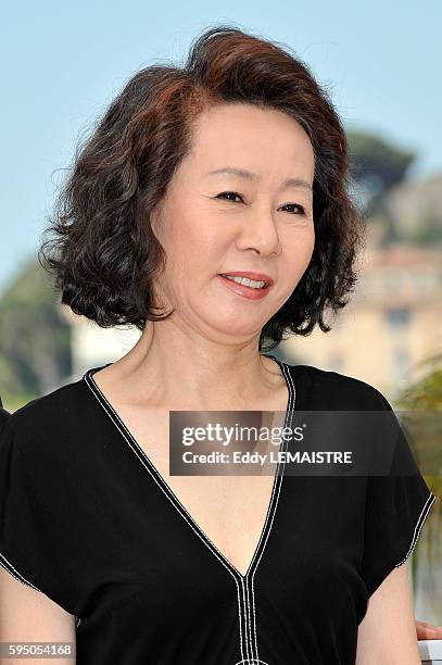 Yuh-Jung Youn at the photo call for ?Ha Ha Ha? during the 63rd Cannes International Film Festival.