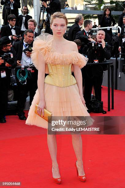 Lea Seydoux at the premiere of ?Robin Hood? during the 63rd Cannes International Film Festival.