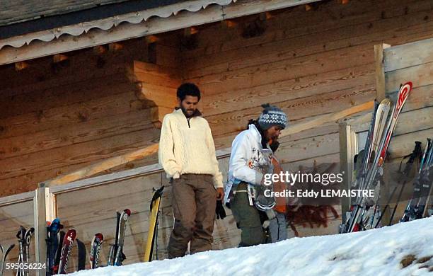 Jamel Debbouze and Melissa Theuriau at the 10th Alpe D'Huez festival.