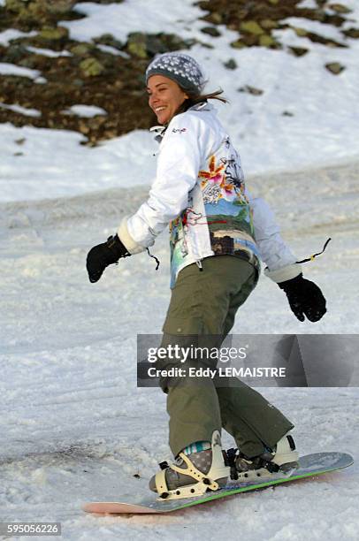 Melissa Theuriau at the 10th Alpe D'Huez festival.