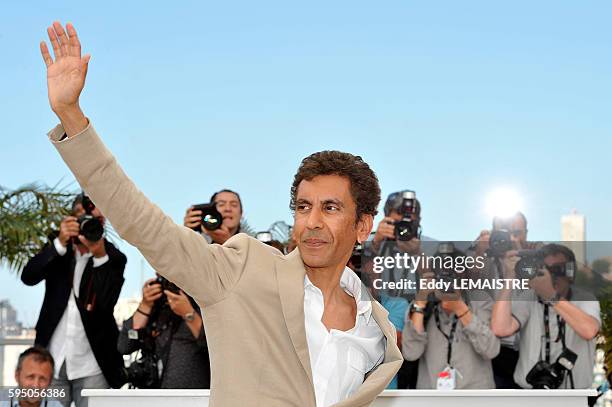 Rachid Bouchareb at the photo call for ?Outside Of The Law? during the 63rd Cannes International Film Festival.