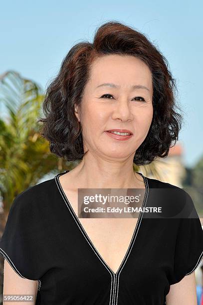 Yuh-Jung Youn at the photo call for ?Ha Ha Ha? during the 63rd Cannes International Film Festival.