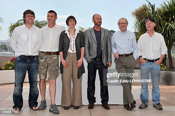 Screenwriter Paul Laverty, John Bishop, Mark Womack, Rebecca O'Brien, Ken Loach and Jack Fortune at the photo call for ?Route Irish? during the 63rd...