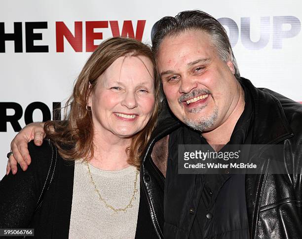 Tommy Nohilly with his mother attending the Celebration Party for The New Group World Premiere Production of "Blood From A Stone" at 404 in New York...