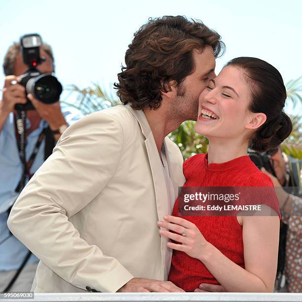 Nora Von Waldstatten and Edgar Ramirez at the photo call for ?Carlos? during the 63rd Cannes International Film Festival.