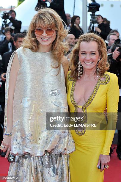 Caroline Gruosi-Scheufele and Gulnara Karimova at the premiere of ?The Exodus - Burnt By The Sun 2? during the 63rd Cannes International Film...
