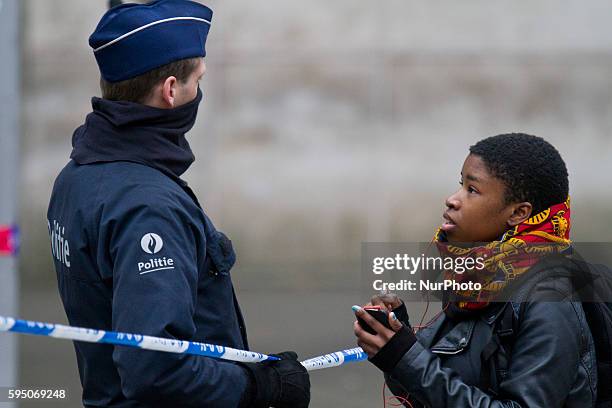 In the Maelbeek Brussels metro station, located in the area ... The attacks in the Belgian capital , in Brussels, Belgium, on March 23, 2016. Police...