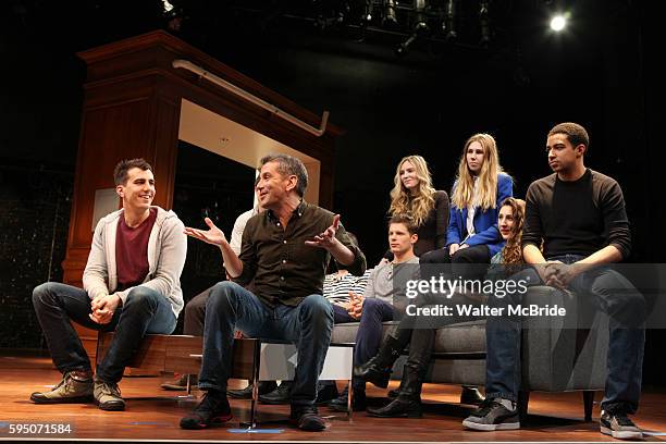 Playwright Paul Downs Colaizzo & Director David Cromer with Evan Jonigkeit, David Hull, Aleque Reid, Matt Lauria, Zosia Mamet, Lauren Culpepper &...