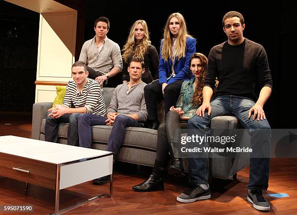 Evan Jonigkeit, David Hull, Aleque Reid, Matt Lauria, Zosia Mamet, Lauren Culpepper & Kobi Libii attending the on stage meet & greet for the company...