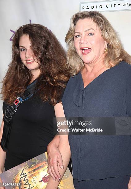 Daughter Rachel Ann Weiss and Kathleen Turner attending the Opening Night Performance of The New Cirque Du Soleil Acrobatic Spectacle 'Zarkana' in...
