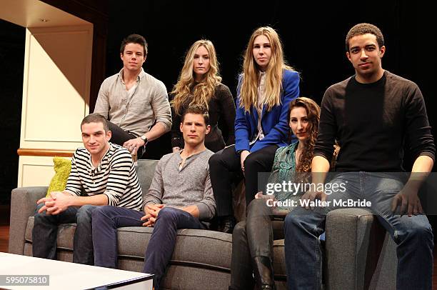 Evan Jonigkeit, David Hull, Aleque Reid, Matt Lauria, Zosia Mamet, Lauren Culpepper & Kobi Libii attending the on stage meet & greet for the company...